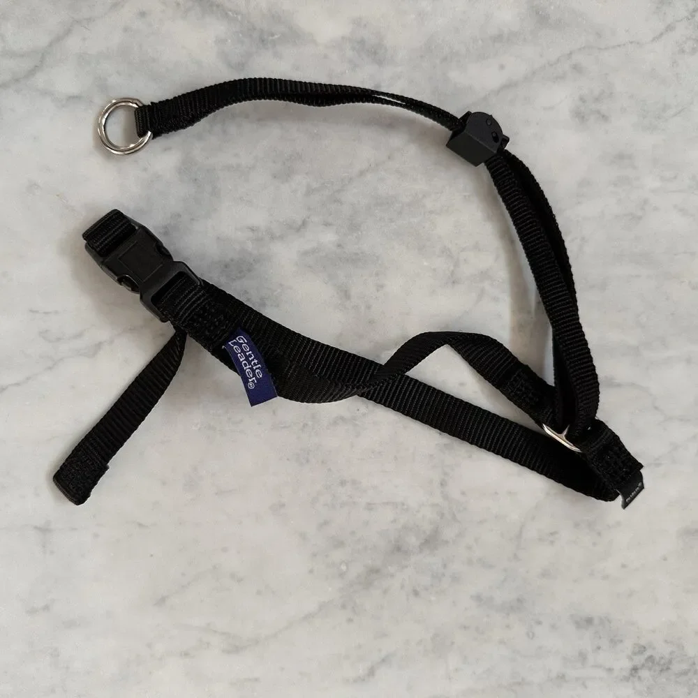 Gentle Leader Headcollar Large Black Dog Training Head Collar PetSafe 60-130 lbs